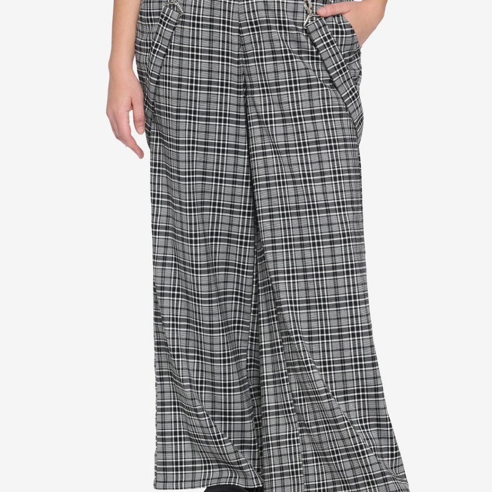 Hot topic plaid wide leg pants
